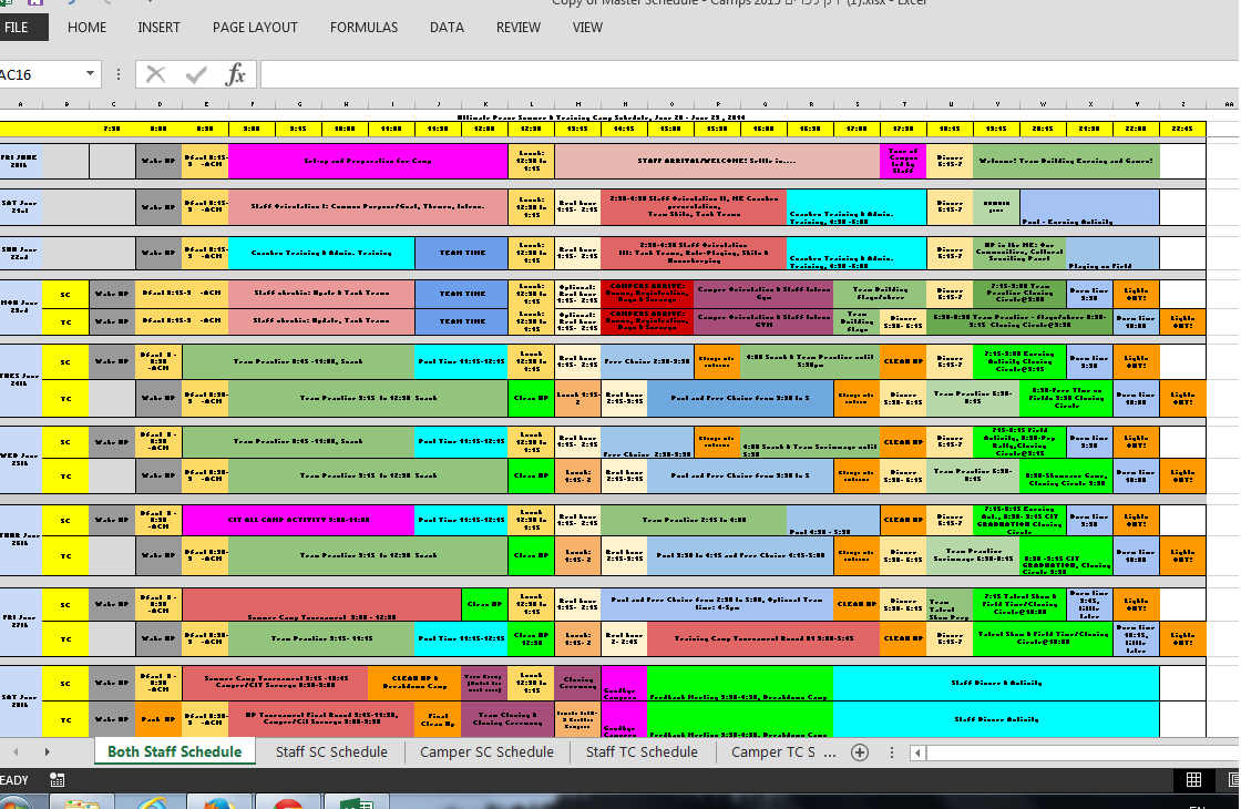 Two Weeks Until Camp!